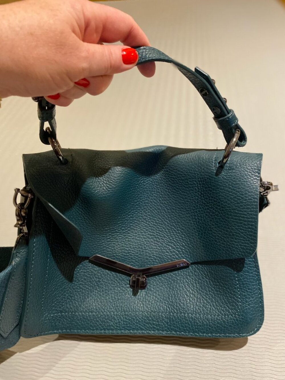 Botkier Valentina Flap Satchel Emerald